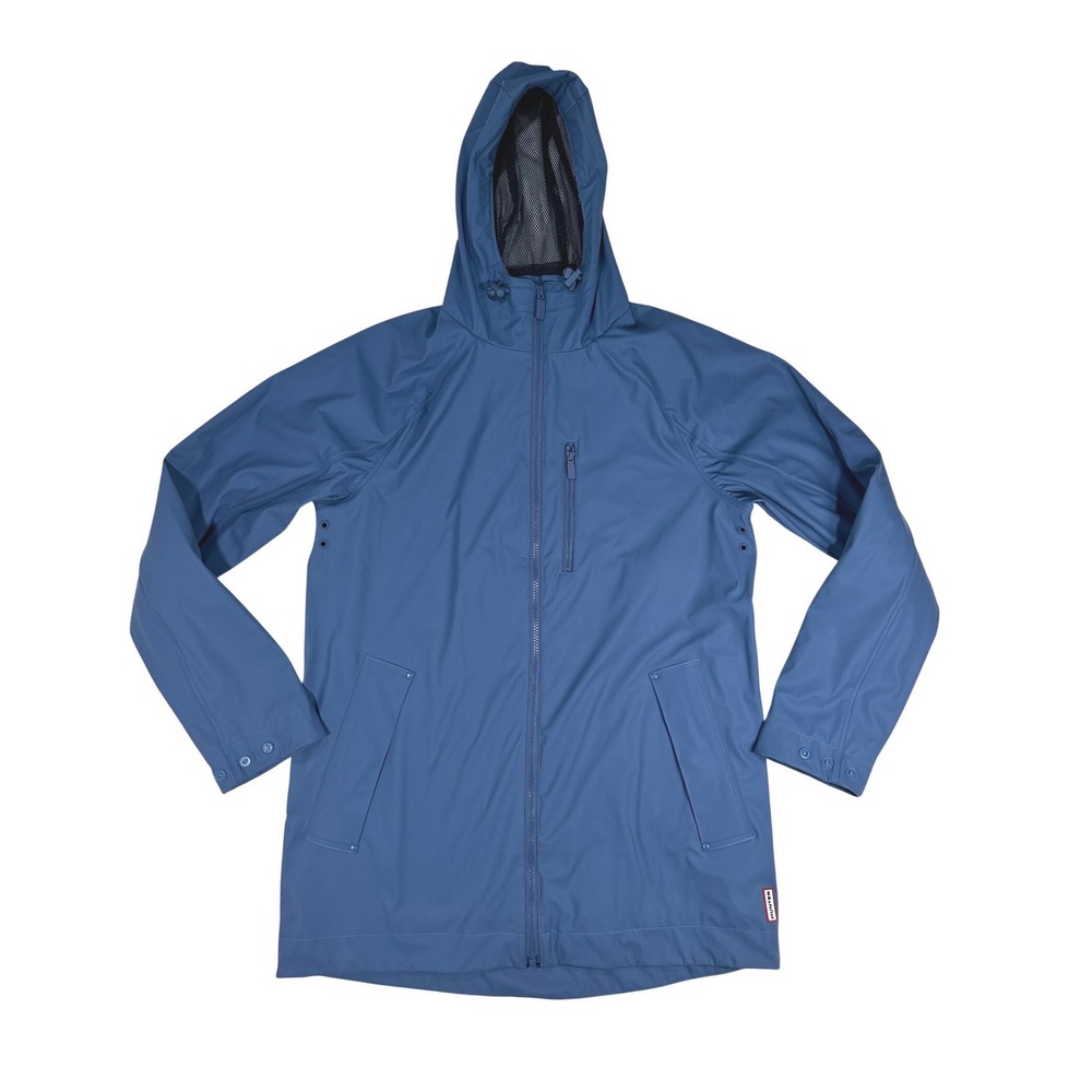 Hunter Original Mens Blue Waterproof Rain Jacket Style# MRO422 Size Medium